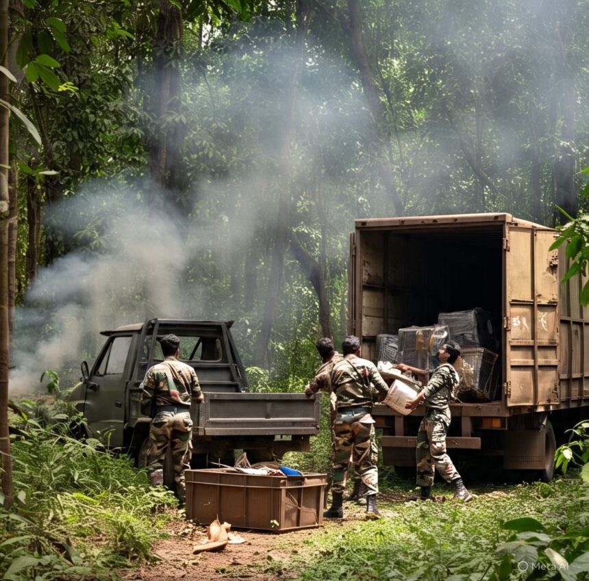 Naxals looted Truck