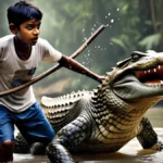 Crocodile Bites Father