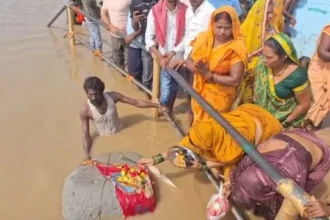 Floating Stone In Ganga