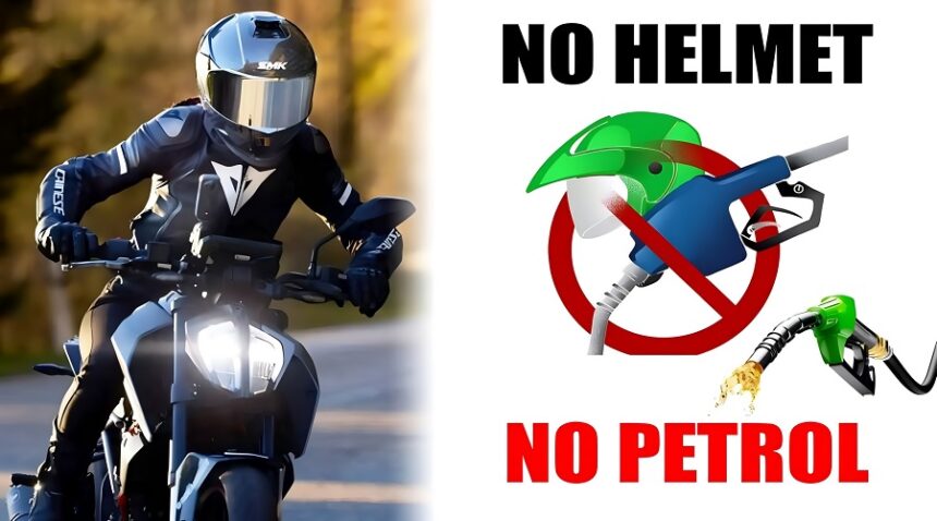 No Helmet No Petrol Rule