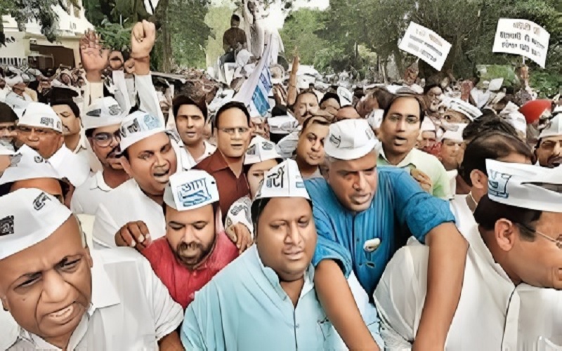AAP Protest in Chhattisgarh