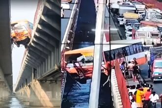 Bus Accident on Ganga Bridge