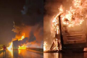 Andhra Pradesh Bus Fire Accident