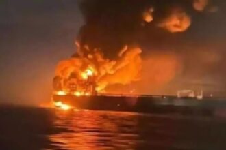 Explosion on The Black Ship