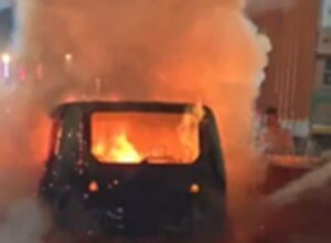Raipur Car Fire