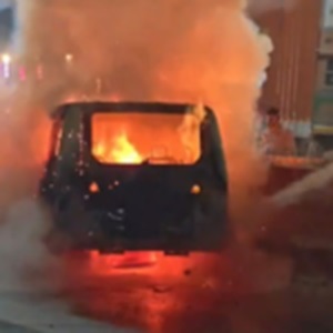 Raipur Car Fire