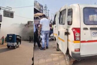Chhattisgarh School Vehicle Fire