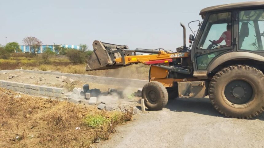 Raipur Illegal Plotting Action