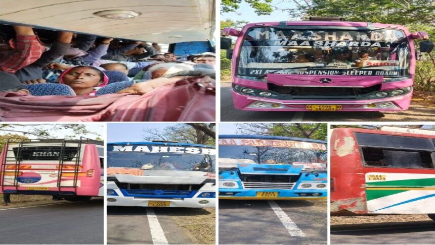 Gariaband Bus Overloading Action