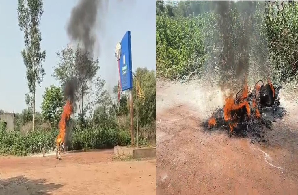 Raipur Bike Fire 