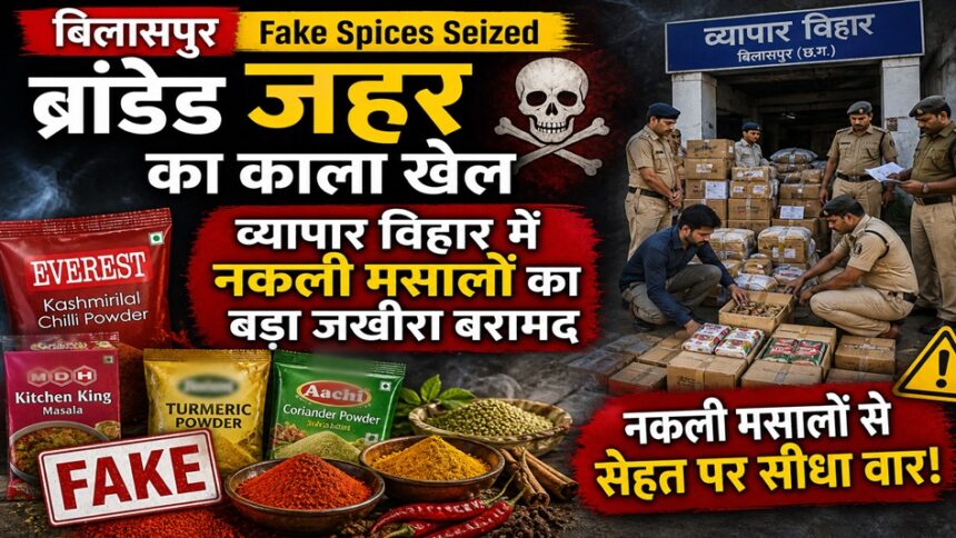 Fake Spices Seized Bilaspur