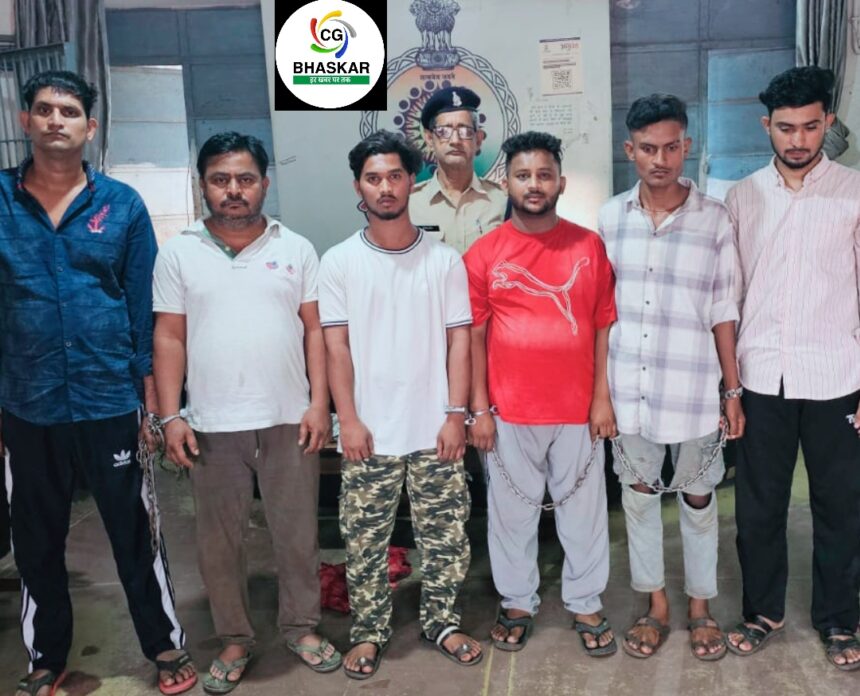 भिलाई के कैरम सेंटर में हत्या के प्रयास मामले में 6 आरोपी और 2 अपचारी बालक गिरफ्तार, छावनी पुलिस की कार्रवाई