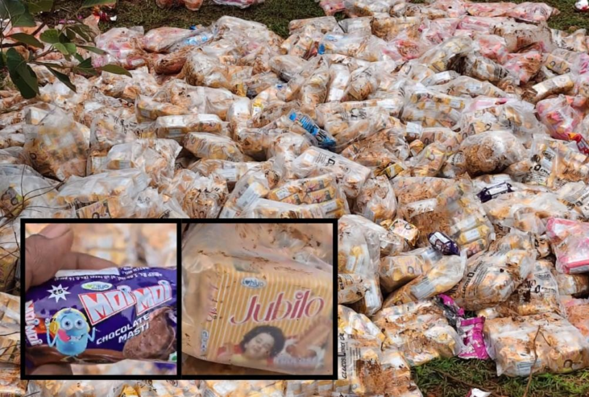 Expired Biscuits Dumped