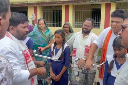 Saraswati Cycle Yojana Controversy : सरस्वती साइकिल योजना में हंगामा, भाजयुमो के पूर्व अध्यक्ष गिरफ्तार