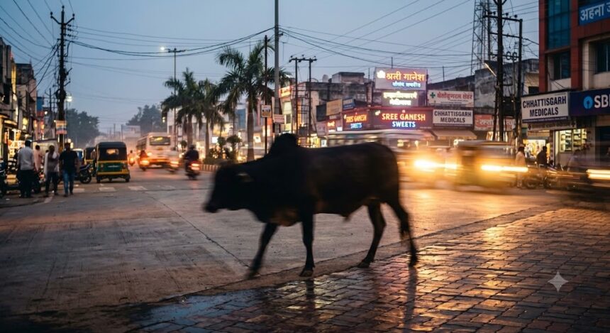 Ambikapur Stray Bull Attack