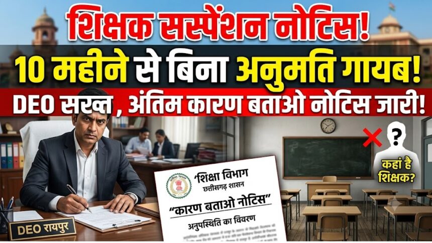 Teacher Suspension Notice