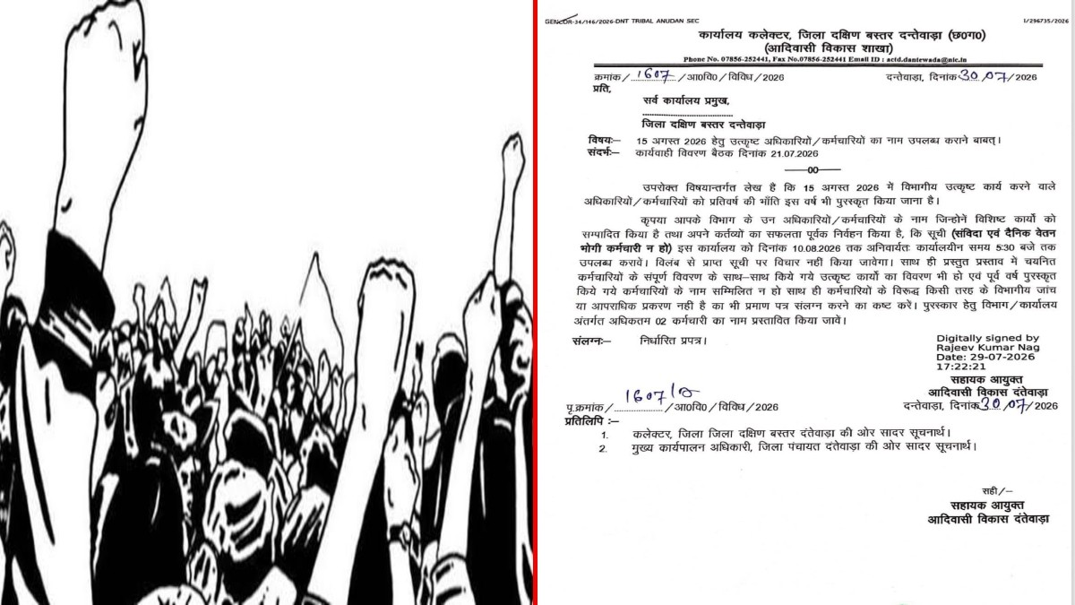 Contract Employees Protest