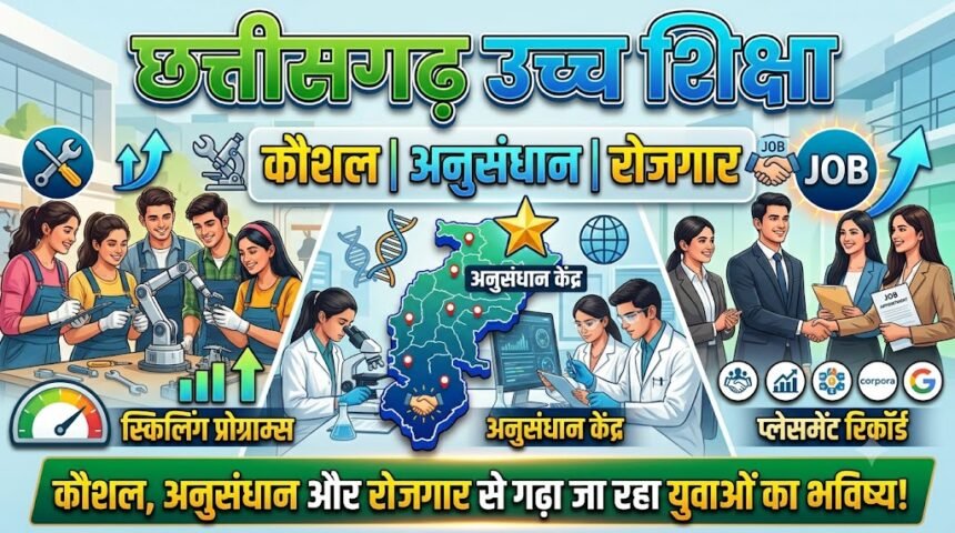 Chhattisgarh Higher Education : कौशल, अनुसंधान और रोजगार से गढ़ा जा रहा युवाओं का भविष्य