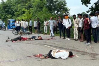 Bilaspur Road Accident : तेज रफ्तार ट्रक ने बाइक सवार तीन युवकों को कुचला, मौके पर मौत