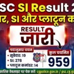 CGPSC SI Result 2024 : सूबेदार, SI और प्लाटून कमांडर भर्ती का रिजल्ट जारी