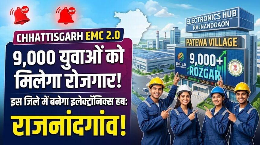 Chhattisgarh EMC 2.0 : छत्तीसगढ़ में 9,000 युवाओं को मिलेगा रोजगार, यहां बनेगा इलेक्ट्रानिक्स हब
