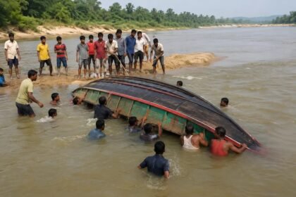 Kanker Boat Accident : कोटरी नदी में रेत के टीले से टकराकर पलटी सवारियों से भरी नाव, 12 लोग थे सवार