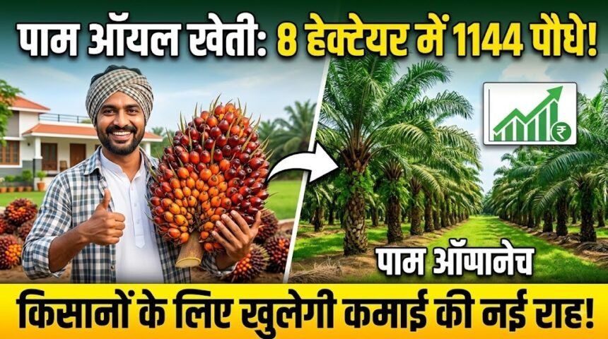 Oil Palm Farming : 8 हेक्टेयर में 1,144 पौधे, किसानों के लिए खुलेगी कमाई की नई राह