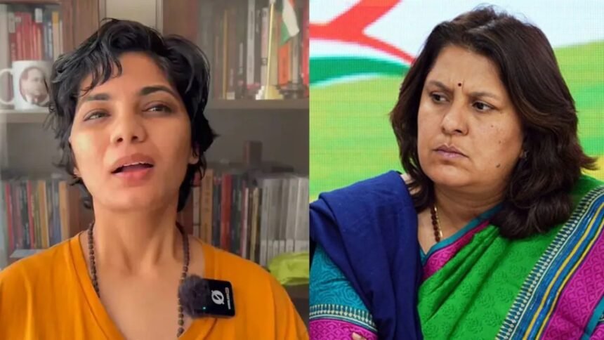 Supriya Shrinate FIR  :  सुप्रिया श्रीनेत और नेहा सिंह राठौर पर FIR 