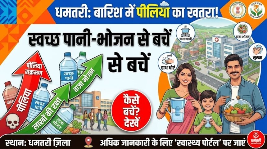 Dhamtari Health Alert : बारिश में पीलिया से बचने स्वच्छ पानी और भोजन जरूरी
