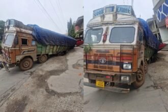 Truck Accident : रायपुर में नाले में गिरी 20 चक्के की ट्रक, पलटने का खतरा,बाल-बाल बचे लोग