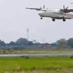 Airport Plane Tyre Burst