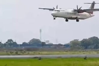 Airport Plane Tyre Burst