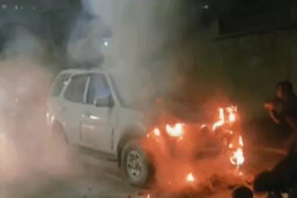 Bilaspur Car Fire