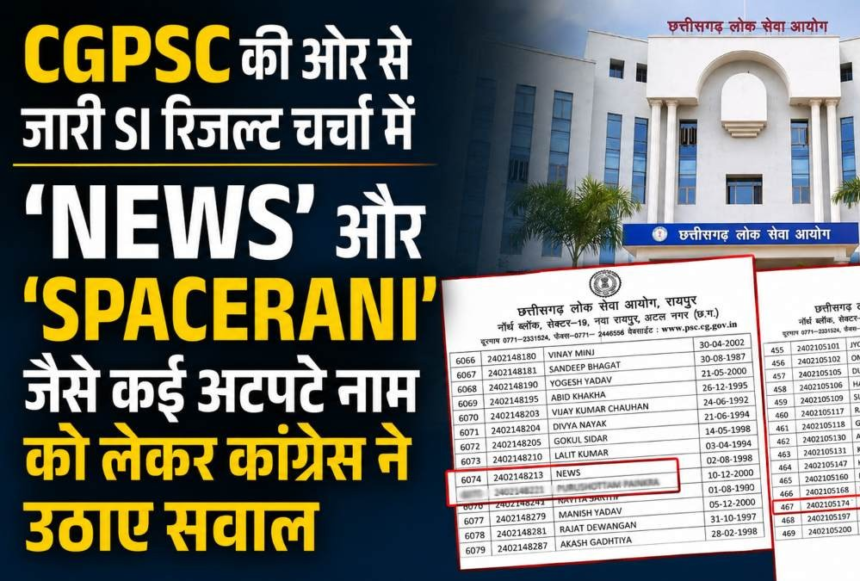 CGPSC SI Result