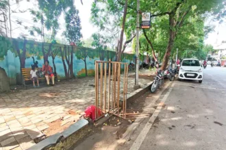 Raipur Pathway Grill Theft