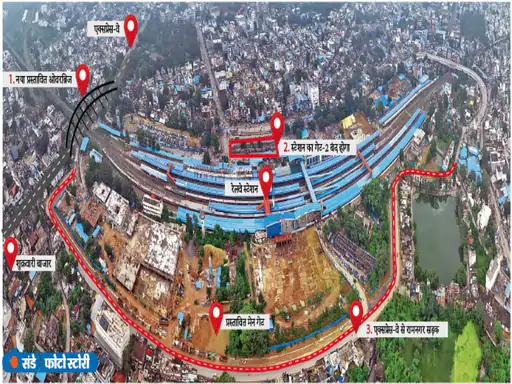 Raipur Overbridge : पटरी पार करने वालों को राहत, एक्सप्रेस-वे से जुड़ेगा फोरलेन