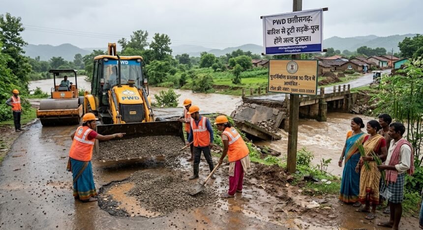 PWD Road Repair : बारिश से टूटी सड़कें-पुल होंगे जल्द दुरुस्त, 10 दिन में मांगे पुनर्निर्माण प्रस्ताव