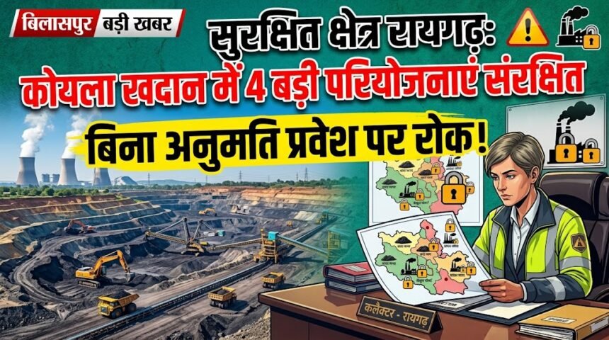 Protected Area Raigarh : कोयला-विद्युत की 4 बड़ी परियोजनाएं संरक्षित, बिना अनुमति प्रवेश पर रोक