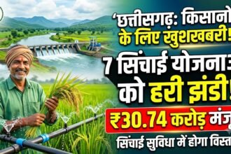 Irrigation Projects Chhattisgarh : किसानों के लिए बड़ी खबर, 7 सिंचाई योजनाओं पर खर्च होंगे 30.74 करोड़