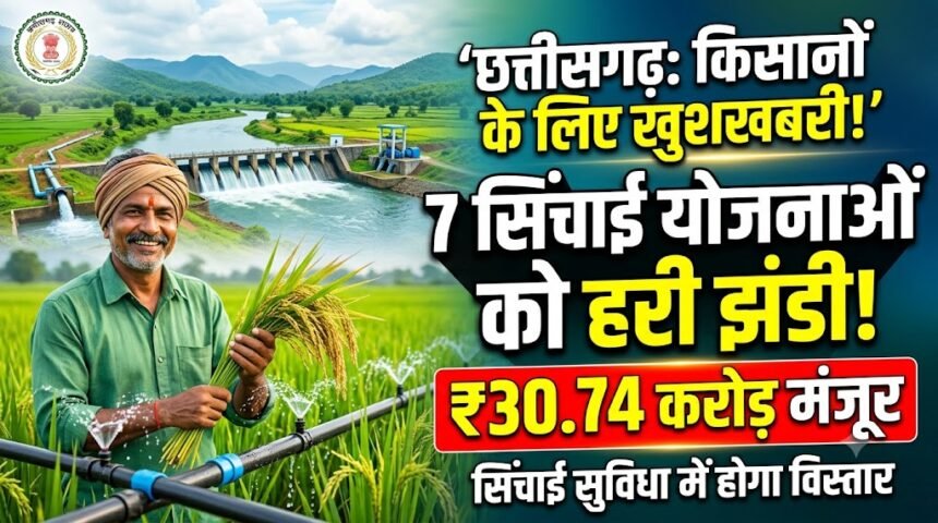 Irrigation Projects Chhattisgarh : किसानों के लिए बड़ी खबर, 7 सिंचाई योजनाओं पर खर्च होंगे 30.74 करोड़