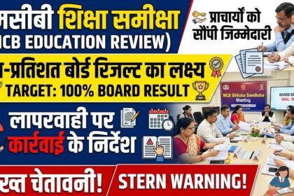 MCB Education Review : शत-प्रतिशत बोर्ड रिजल्ट का लक्ष्य, प्राचार्यों को सौंपी जिम्मेदारी; लापरवाही पर कार्रवाई के निर्देश