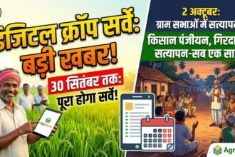 Digital Crop Survey : 30 सितंबर तक पूरा होगा सर्वे, 2 अक्टूबर को ग्राम सभाओं में होगा सत्यापन