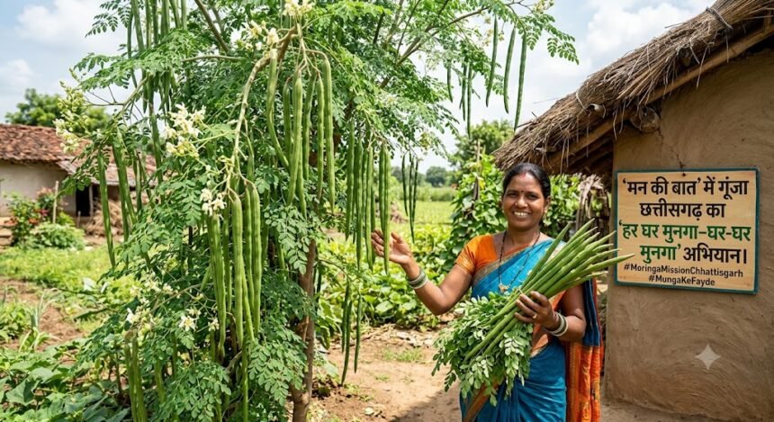 Har Ghar Munga Abhiyan : ‘मन की बात’ में गूंजा छत्तीसगढ़ का ‘हर घर मुनगा–घर-घर मुनगा’ अभियान