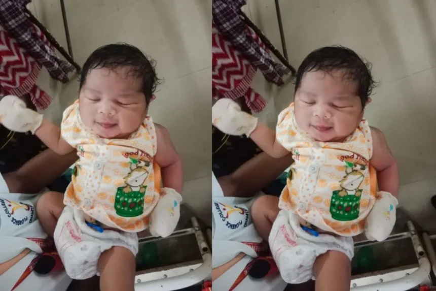 5 Kg Baby Girl : 5 किलो की बच्ची का सामान्य प्रसव, पिता ने रखा तृषा नाम