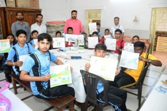 Seva Sankalp Abhiyan : गांधी मेमोरियल स्कूल में चित्रकला और भाषण प्रतियोगिता, बच्चों ने दिखाई प्रतिभा