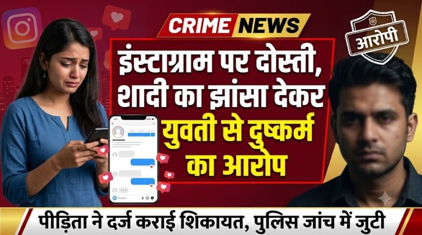 Instagram Love Case : इंस्टाग्राम पर दोस्ती, शादी का झांसा देकर युवती से दुष्कर्म का आरोप