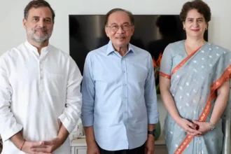 Anwar Ibrahim Rahul Priyanka Meeting