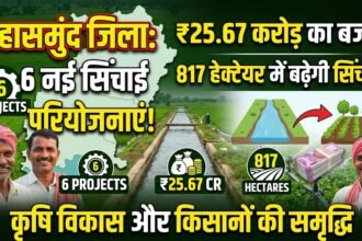 Irrigation Projects Mahasamund : 6 सिंचाई परियोजनाओं पर 25.67 करोड़; 817 हेक्टेयर में बढ़ेगी सिंचाई क्षमता