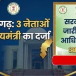 Chhattisgarh Minister of State : छत्तीसगढ़ में तीन नेताओं को राज्यमंत्री का दर्जा, सरकार ने जारी किया आदेश