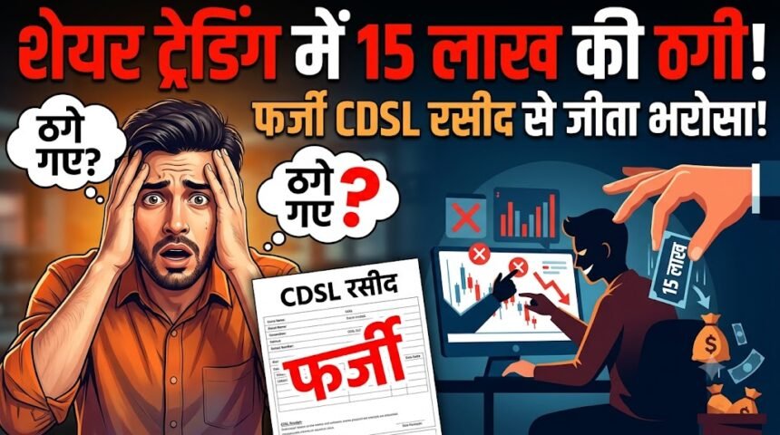 Share Trading Fraud : शेयर ट्रेडिंग के नाम पर 15 लाख की ठगी, CDSL की फर्जी रसीद देकर जीता भरोसा